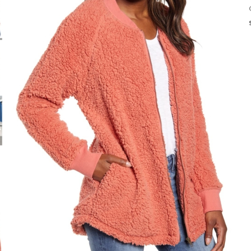 CASLON LONG FAUX FUR JACKET NWT